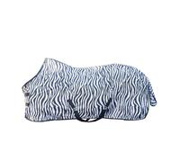 Coperta in rete antimosche con cinghie e sottocoda modello Zebra Hkm Sports Equi
