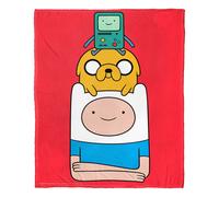 Coperta in seta effetto seta Adventure Time Super Stack Aggretsuko Comics 50"""" x 60"""" (D0102HAR6GG.)
