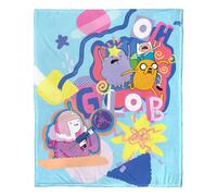 Coperta in seta effetto seta Glob Aggretsuko Comics di Adventure Time, 127 x 152 cm (D0102HAR6IU.)