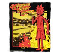 Coperta in seta effetto seta Rick & Morty Slay Queen Aggretsuko Comics, 127 x 152 cm (D0102HARD5A).