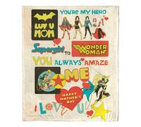 Coperta in seta Justice League Super Mom Aggretsuko Comics, 127 x 152 cm (D0102HARYZU.)