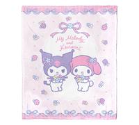 Coperta in seta My Melody Flower Friends Aggretsuko Comics, 127 x 152 cm (D0102HARDVV).