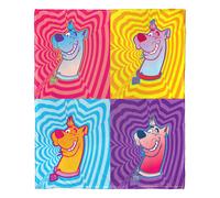 Coperta in seta Scooby Doo Scooby Geometrics Aggretsuko Comics 50"""" x 60"""" (D0102HARDYG.)