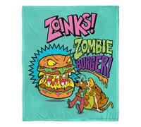 Coperta in seta Scooby Doo Zombie Burger Aggretsuko Comics, 127 x 152 cm (D0102HARDDA.)