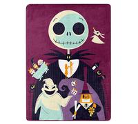 Coperta In Seta Touch Nightmare Before Christmas Psichedelica, 46" X 60"