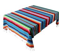 Coperta in Stile Messicano Divano Divano Cotone Coperta Tavolino a Strisce Arcobaleno con Nappe per Decorazioni per Feste di Divano