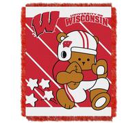 Coperta In Tessuto Jacquard Per Bambini Wisconsin Badgers
