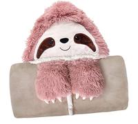 Coperta indossabile a forma di bradipo, regalo compatibile con le donne, coperta da divano a forma di bradipo, coperta morbida e soffice a f