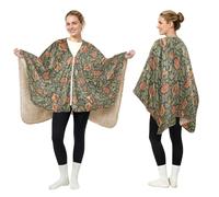 Coperta indossabile in pile poncho coperta mantello avvolgente William | Calda e accogliente coperta da donna per sedia da ufficio con tasche per mamme, nonne e donne anziane regali di compleanno