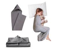 Coperta Indossabile Per Il Sonno, Coperta Rinfrescante Con Terapia Di Abbraccio, Sacco Da Sonno A Compressione, Pod Per Il Sonno In Tessuto Elastico Traspirabile(Gray,X- Small)