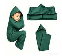Coperta Indossabile Per Il Sonno, Coperta Rinfrescante Con Terapia Di Abbraccio, Sacco Da Sonno A Compressione, Pod Per Il Sonno In Tessuto Elastico Traspirabile(GREEN,Small)