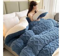 Coperta invernale in pile di corallo di lusso, extra large, morbida coperta in velluto felpato, copriletto spesso double-face, calda e pesante per un sonno confortevole