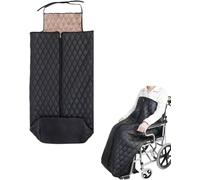 Coperta Invernale Per Sedia A Rotelle Addensata Per Anziani,Coprigambe Foderato In Pile Antivento Cerniera Per Parte Inferiore Del Corpo Inferiore Della Gamba Calda Per Pazienti Anziani,Disabi