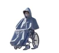 Coperta Invernale Per Sedia A Rotelle Coperta calda e confortevole for pazienti anziani, antivento, portatile, for viaggi in sedia a rotelle Winter Thicken Wheelchair Warmer Blanket(Black with shawl)