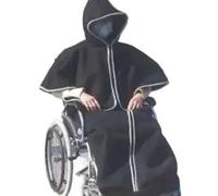 Coperta Invernale Per Sedia A Rotelle Coperta calda e confortevole for pazienti anziani, antivento, portatile, for viaggi in sedia a rotelle Winter Thicken Wheelchair Warmer Blanket(Blue with shawl)