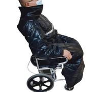 Coperta Invernale per Sedia a Rotelle Coperta for sedia a rotelle for adulti impermeabile antivento invernale, calda e indossabile, con maniche, poncho antipioggia for la protezione degli utenti