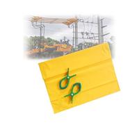 Coperta isolante for lavori ad alta tensione,Tappetino protettivo in resina da 0,4 KV/10 KV con clip,Leggero for elettricisti e manutenzione dell'energia elettrica(0.4kv-100x200cm)