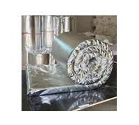 Coperta isolante in fibra ceramica con foglio di alluminio - Scudo termico e antincendio a 1260° for condotti di cucine commerciali, caldaie, caminetti, guaine for tubi(2x141.7in/5x360cm)