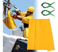 Coperta isolante per tensione Coperta isolante resistente alla tensione gialla, con clip for linea di telecomunicazioni, lunga 15,7 31,5 39,4 pollici(0.4kV,31.5x23.6inch/80X60cm)