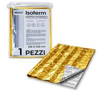 Coperta isotermica 1 pezzo - 210x140 cm Oro/Argento Monouso