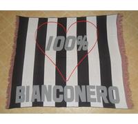 Coperta JUVENTUS SIENA UDINESE stadio CUORE BIANCONERO PLAID cm 190x160 ULTRAS