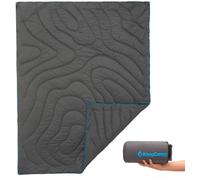 Coperta kingcamp contour con bottoni a pressione 175 x 135 cm grigio ardesia