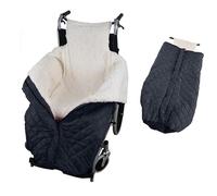 Coperta leggera for sedia a rotelle con cerniera, coperta for sedia a rotelle, coprigambe/grembi caldi for sedia a rotelle, for adulti, anziani, gambe e parte inferiore(Black)