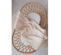 Coperta Lettino 140x100 Wrinkled + Spugna Peluche Water Peach