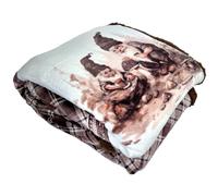 Coperta Letto Pesante Pile Plaid Pile Divano Calda Invernale Colore Marron GNOMI