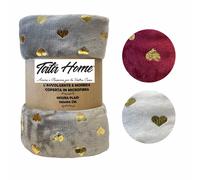 Coperta Letto Pesante Pile Plaid Pile Divano Calda Invernale CUORI ORO