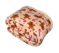 Coperta Letto Pile Plaid Pile Divano Agnellato Invernale Fantasia DIS. GINGER