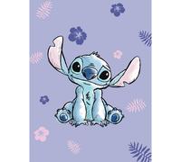 Disney Lilo e Stitch Coperta in Microflanella, Blu, 100 x 150 cm, 100% Poliestere