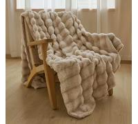 Coperta Lusso Pelliccia Sintetica Morbida Calda Invernale Doppio Strato