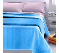 Coperta Misto Lana Matrimoniale 380gr Cober Magic Avio