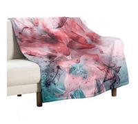 Coperta morbida con bouquet di gigli artistici ad, calda e accogliente, in flanella, comoda coperta autunnale per divano letto, per tutte le stagioni, per donne e uomini, leggera, decorazione per la