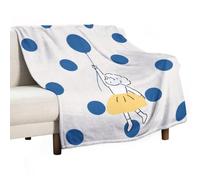 Coperta morbida con palloncino a forma di ragazza, calda e accogliente, in flanella, comoda coperta autunnale per divano, letto, per tutte le stagioni, per donne e uomini, leggera, decorazione per la