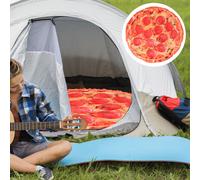 Coperta morbida per pizza per adulti Coperta rotonda per alimenti in tessuto