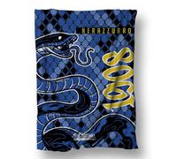 Coperta Nerazzurra Tribute - Plaid Morbido per Tifosi Interisti - Poliestere Soft Premium - Idea Regalo Calcio - 5 Misure Disponibili (Tifoso Interista, Divano 3 Posti - 150x240 cm)