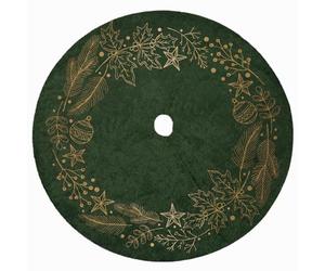 Coperta per albero di Natale 120 cm rotonda, gonne per albero di Natale in pelliccia di peluche | Tappeto coperta piccolo | Base supporto albero di Natale gonna per albero | Decorazioni natalizie |