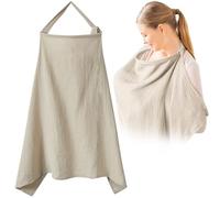 Coperta per Allattamento Darryy Copri Seno per Allattamento, Grembiule per Allattamento, 75 * 95cm, Velo Allattamento, Poncho Allattamento Neonato, Scialle Privacy Allattamento (Cachi)