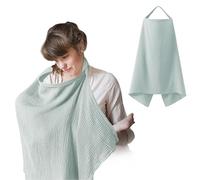 Coperta per Allattamento Darryy Copri Seno per Allattamento, Grembiule per Allattamento, 75 * 95cm, Velo Allattamento, Poncho Allattamento Neonato, Scialle Privacy Allattamento (Grigio)