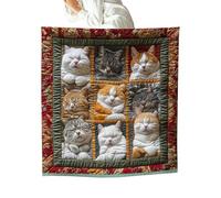 Coperta per aria condizionata, adorabile e calda stampa con gatto, coperta in flanella, per divano, soggiorno, cucina, camera da , sedia, auto, , donne, uomini, ragazzi, ragazze e adulti