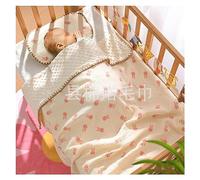 Coperta per bambini, coperta rinfrescante per bambino con motivo a pois carina traspirante morbida per la scuola materna per la camera da letto (coniglio rosa)