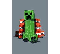 Coperta per bambini Minecraft Creeper, 100 x 150 cm