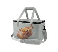 Coperta per barbecue per riposare la carne, 3 strati isolante, borsa per la preparazione del barbecue con cotone perlato, foglio di alluminio ispessito e carta lavabile, borsa per alimenti pieghevole