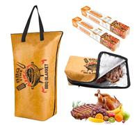 Coperta per barbecue per riposare la carne, 55,9 cm, con bocca larga, regalo durevole per uomini che hanno tutto, coperta per riposare carne per petto grande, manzo, spalle di maiale, tacchini