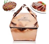 Coperta per barbecue per riposare la carne, coperta per barbecue per affumicare, grande, riutilizzabile, per grigliare, barbecue, borsa termica per riposare, capacità espansa, doppia cerniera