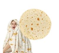 Coperta Per Biscotti E Pizza - Copertas Per Adulti, Morbida Coperta In Flanella Double Face, Comoda Copert In Stile Burrito E Tortilla Per, Viaggi, Bambini E Adulti | Uso Domestico Accogliente D