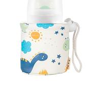 Coperta per bottiglia di latte, manico caldo per bottiglie per bambini - Pu Leather Toddler Bottle Warmer Sleeve - Busta per tazza impermeabile a casa per ragazze di ragazzi che si nutrono
