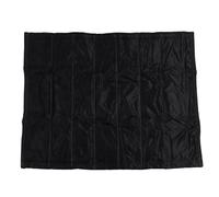 Coperta per camino in tessuto Oxford nero con doppio strato di isolamento in cotone, paraspifferi per camino adatto all’uso domestico interno in inverno e in estate, installazione (51 Come due